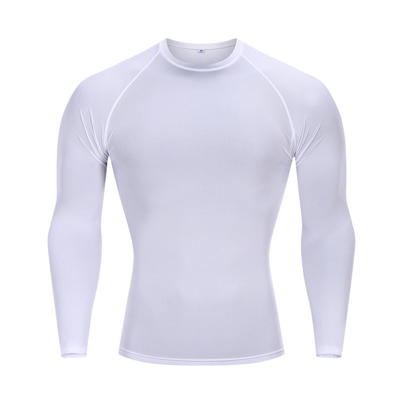 Tights Long-sleeved Fitness Clothes Men's Running Sports Quick-drying Compression Clothes High-elastic Top Basketball Sports Compression Clothes