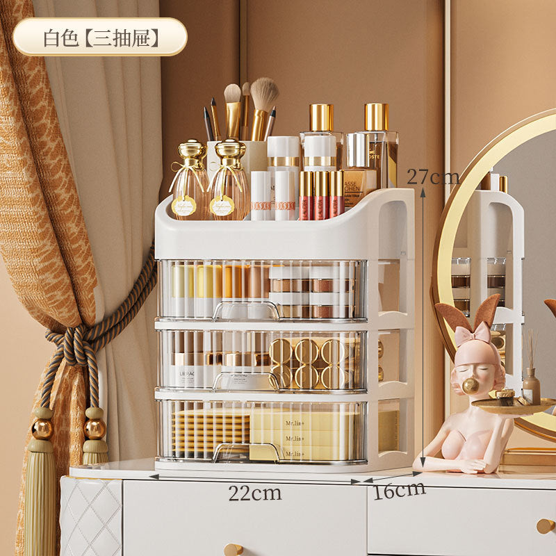 Cosmetics Storage Box Sundries Desktop Fit Box Perfume Skin Care Products Storage Rack Dressing Table Large Capacity Storage Cabinet
