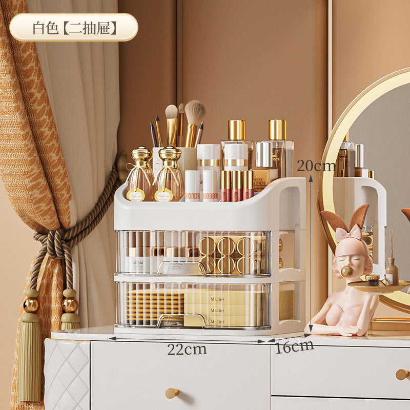 Cosmetics Storage Box Sundries Desktop Fit Box Perfume Skin Care Products Storage Rack Dressing Table Large Capacity Storage Cabinet