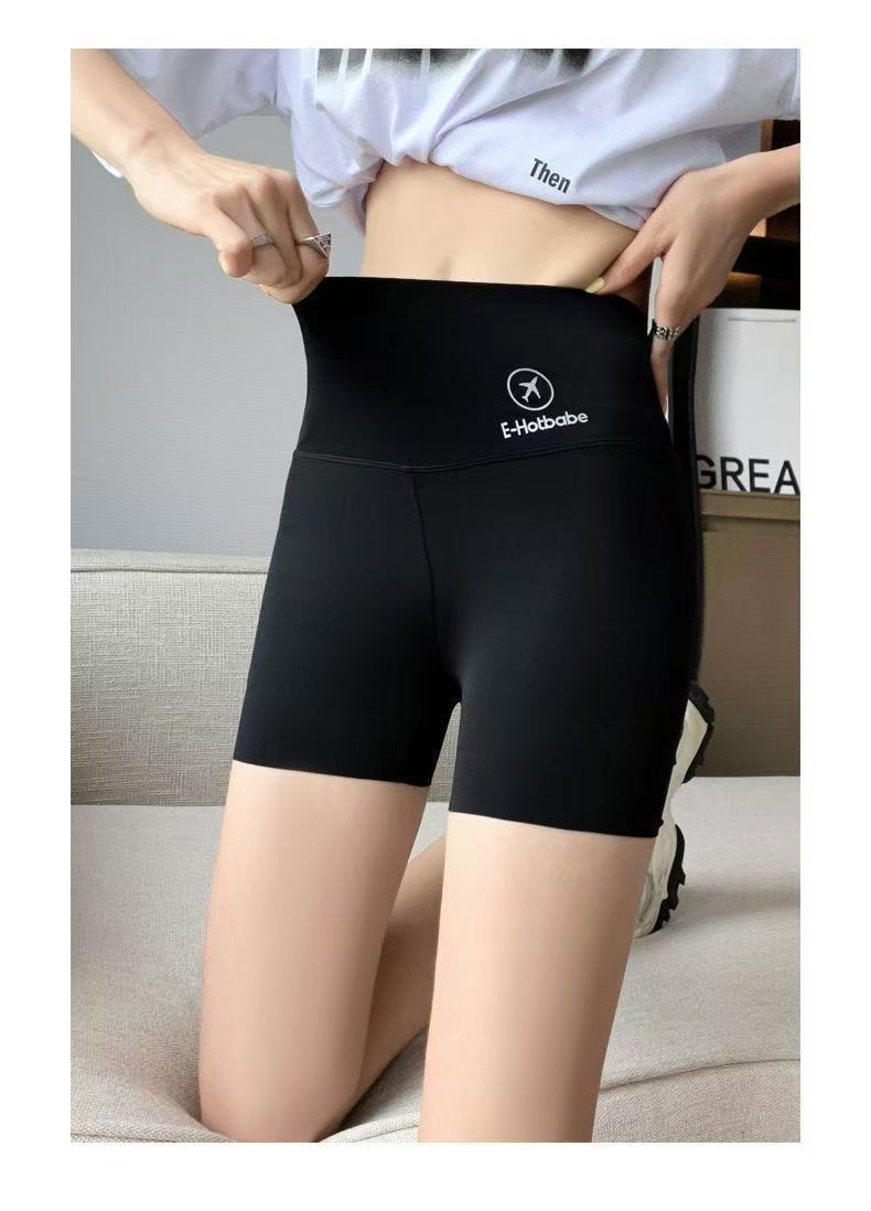 Anti-Exposure Yoga Shark Pants Safety Shorts for Women, Summer Tummy Control and Butt-Lifting Ice Silk Shorts, Wholesale