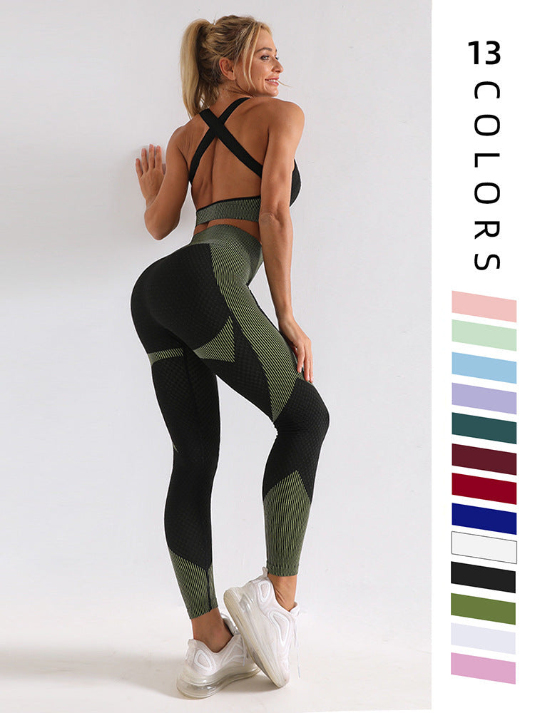 Quick-Drying Large Size Seamless High-Waisted Yoga Pants for Outer Wear Lulu Tight-Fitting Weight Loss Abdominal Buttocks Sports Fitness Body Shaping