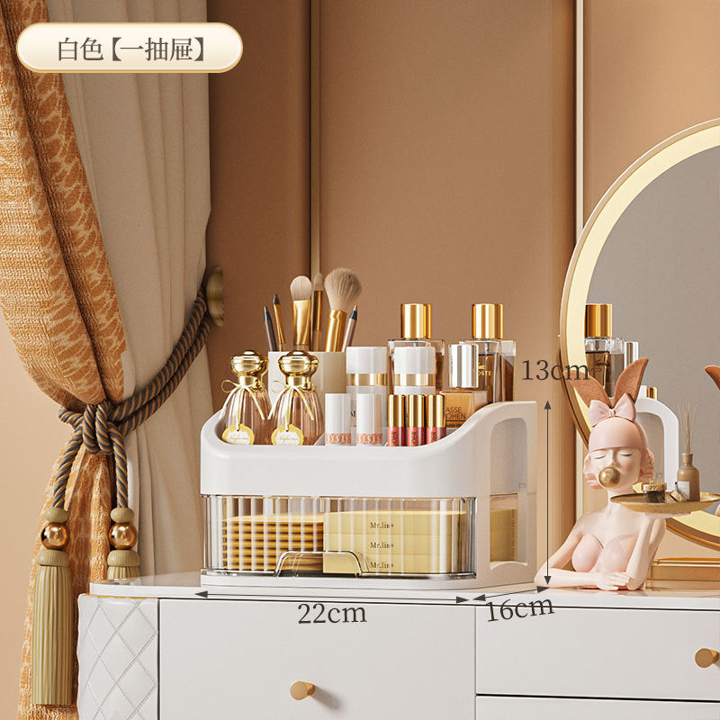 Cosmetics Storage Box Sundries Desktop Fit Box Perfume Skin Care Products Storage Rack Dressing Table Large Capacity Storage Cabinet