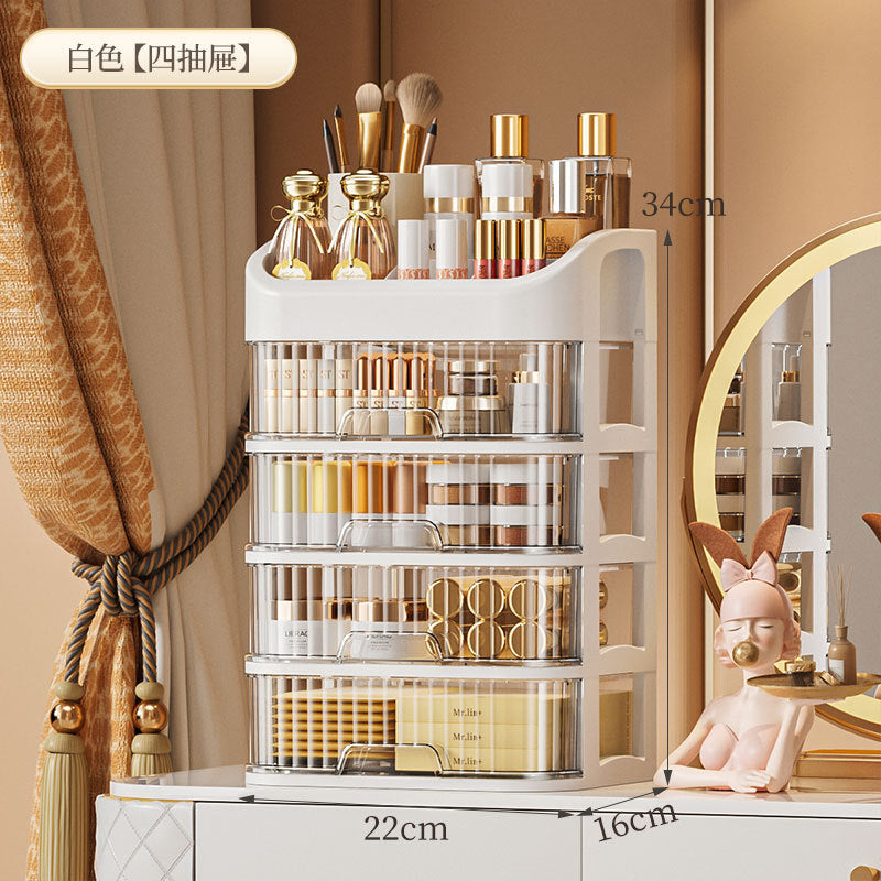 Cosmetics Storage Box Sundries Desktop Fit Box Perfume Skin Care Products Storage Rack Dressing Table Large Capacity Storage Cabinet