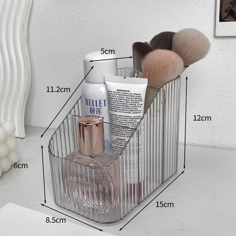 Cosmetic Storage Box Desktop Dressing Table Skin Care Lipstick Makeup Brush Girl High-end Transparent Storage Rack