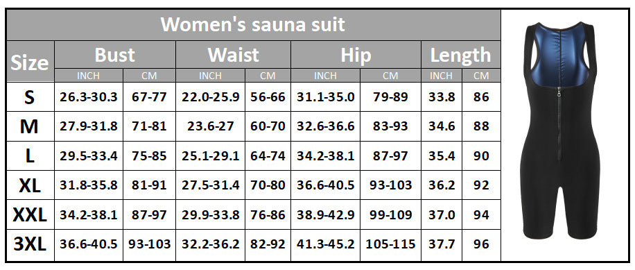 Cross-border Women's Body Shaping Clothes Sweat-breaking Clothes Chest-lifting Training Abdominal-tucking Sports Fitness Body Shaping Clothes Tunic Waist-lifting Arm-lifting Bodysuit