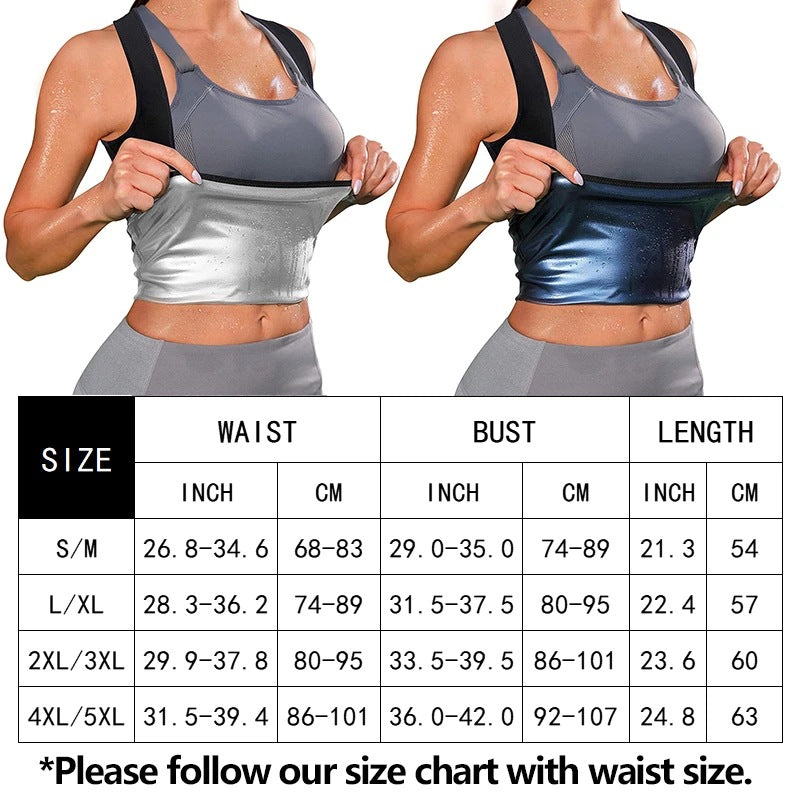 Women's Sports Slim Body Shaping Clothes Tight Waist Tight Abdomen Sweating Clothes Yoga Fitness Clothes Vest Women's Waist Shaping Sweat Clothes