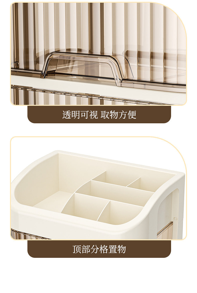 Cosmetics Storage Box Sundries Desktop Fit Box Perfume Skin Care Products Storage Rack Dressing Table Large Capacity Storage Cabinet