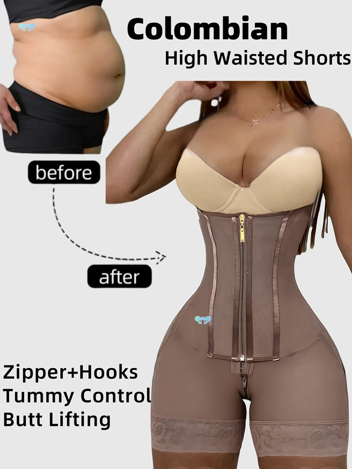 [Shapewear Shorts] High-Waisted Shapewear Shorts |   Tummy