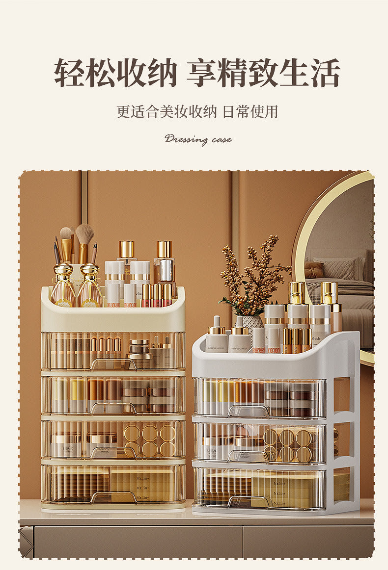 Cosmetics Storage Box Sundries Desktop Fit Box Perfume Skin Care Products Storage Rack Dressing Table Large Capacity Storage Cabinet