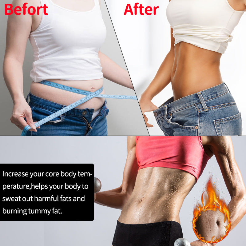 Women's Sports Slim Body Shaping Clothes Tight Waist Tight Abdomen Sweating Clothes Yoga Fitness Clothes Vest Women's Waist Shaping Sweat Clothes