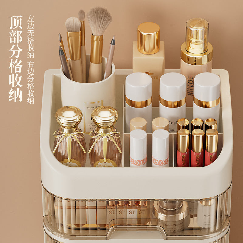 Cosmetics Storage Box Sundries Desktop Fit Box Perfume Skin Care Products Storage Rack Dressing Table Large Capacity Storage Cabinet