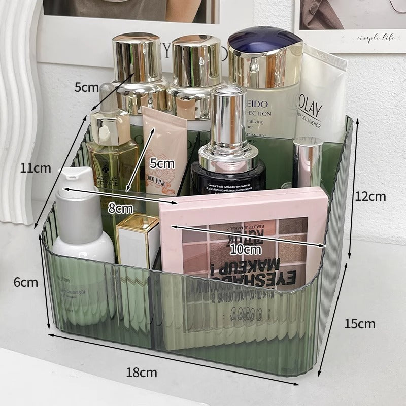Cosmetic Storage Box Desktop Dressing Table Skin Care Lipstick Makeup Brush Girl High-end Transparent Storage Rack
