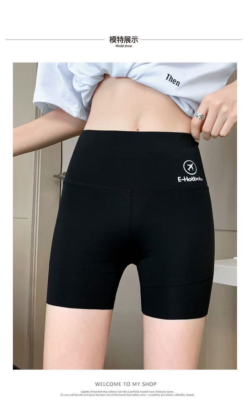 Anti-Exposure Yoga Shark Pants Safety Shorts for Women, Summer Tummy Control and Butt-Lifting Ice Silk Shorts, Wholesale