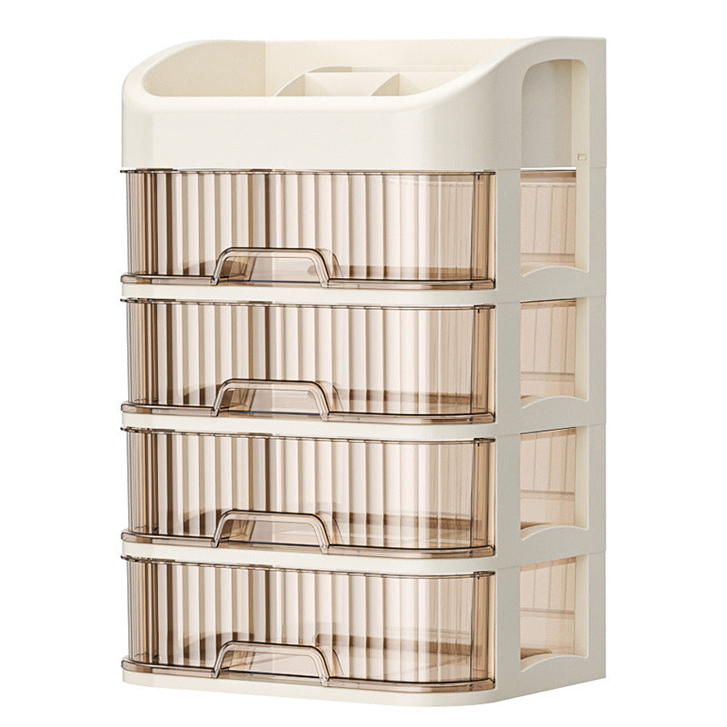 Cosmetics Storage Box Sundries Desktop Fit Box Perfume Skin Care Products Storage Rack Dressing Table Large Capacity Storage Cabinet